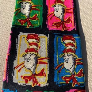 Dr. Seuss Cat in the Hat 1994 silk tie